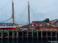 67164CrLe - At last! We make it to Lunenburg when the Bluenose II is in port, Lunenburg, NS   Each New Day A Miracle  [  Understanding the Bible   |   Poetry   |   Story  ]- by Pete Rhebergen